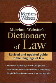 Merriam-Webster's Dictionary of Law