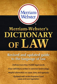 Title: Merriam-Webster's Dictionary of Law, Author: Merriam-Webster