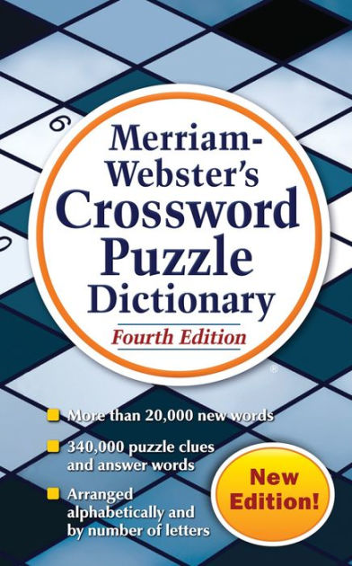 Merriam-Webster's Crossword Puzzle Dictionary, 4th Ed., Enlarged Print  Edition, Newest Edition (Trade Paperback)