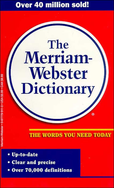 Merriam Webster Dictionary By Merriam-Webster Editorial Staff, Merriam ...