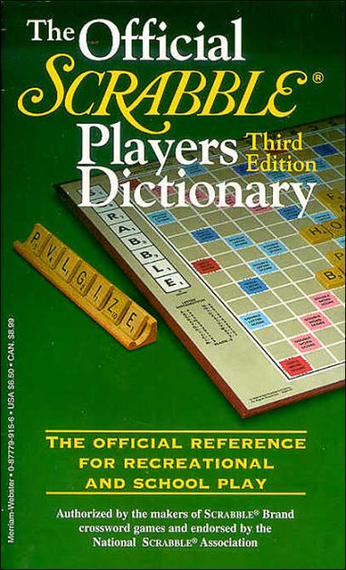 Official SCRABBLE ® Player's Dictionary By Merriam-Webster, Paperback ...