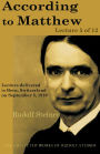 According to Matthew: Lecture 5 of 12: Lecture delivered in Bern, Switzerland on September 5, 1910; from The Collected Works of Rudolf Steiner