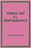 Title: Verbal Art as Performance, Author: Richard Bauman