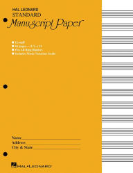 Title: Standard Manuscript Paper ( Yellow Cover), Author: Hal Leonard Corp.
