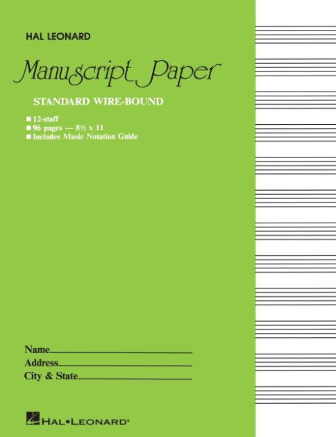 Blank Sheet Music Notebook - By Guitar Nation (paperback) : Target