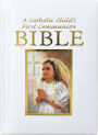 Catholic Child's First Communion Gift Bible-NAB-Girl