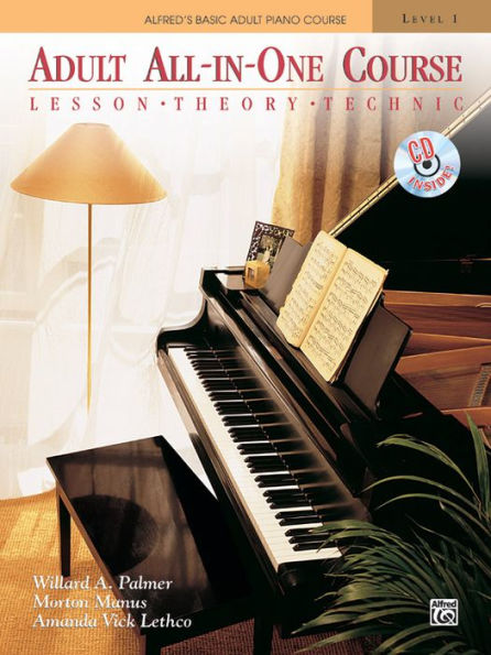 Alfred's Basic Adult All-in-One Course, Bk 1: Lesson * Theory * Technic, Comb Bound Book & CD / Edition 1