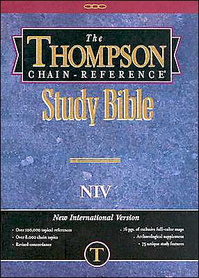 bible thompson niv chain study reference burgundy cloth hardcover alibris