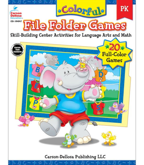 Colorful File Folder Games PK by Debra Olson Pressnall, Paperback