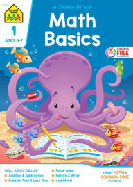 Title: School Zone Math Basics Grade 1 Workbook, Author: School Zone