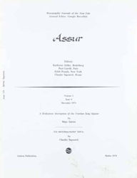 Title: A Dedicatory Inscription of the Urartian King Ispuini; Ein Mittelassyrischer ba'iru, Author: M. Salvini