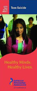 Let's Talk Facts About Teen Suicide: Package of 50