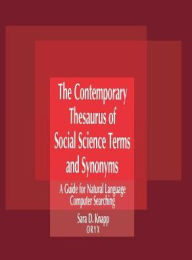 Title: The Contemporary Thesaurus of Social Science Terms and Synonyms, Author: Bloomsbury Academic