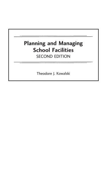 Planning and Managing School Facilities