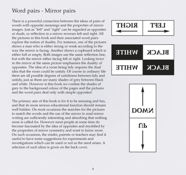 Look Twice: Use the Mirror to Find Pairs of Opposites