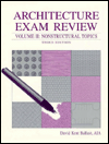 Architecture Exam Review: Nonstructural Topics / Edition 3