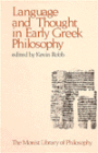 Language and Thought in Early Greek Philosophy