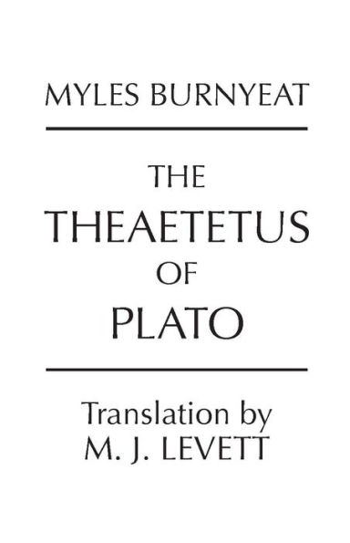 The Theaetetus of Plato / Edition 1