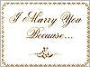 I Marry You Because