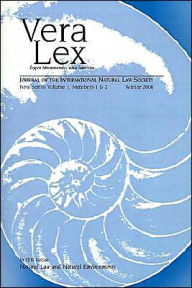 Title: Vera Lex: Journal of the International Natural Law Society, Author: Pace University