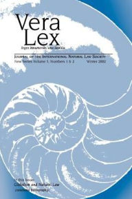 Title: Vera Lex Vol 3: Journal of the International Natural Law Society, Author: Robert Chapman