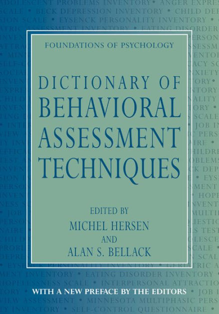 dictionary-of-behavioral-assessment-techniques-by-alan-s-bellack