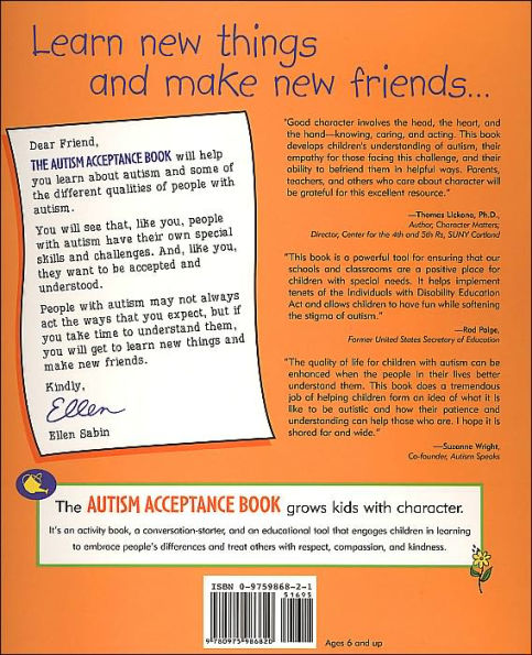 The Autism Acceptance Book: Being a Friend to Someone with Autism