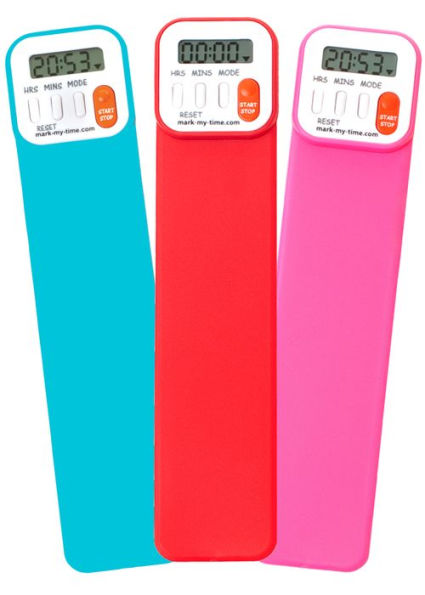 Mark-My-Time Assorted Bright Color Digital Bookmark