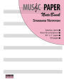 MUSIC PAPER NoteBook - Standard Notation