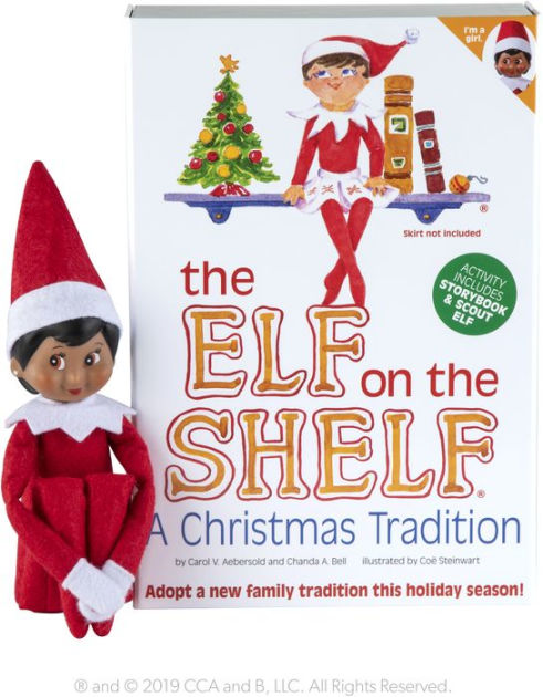 black girl elf on the shelf doll