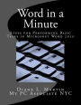 Word in a Minute: Steps for performing basic tasks in Microsoft Word 2010