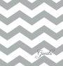 Modern Jen Guest Book and Anniversary Journal: Gray Chevron