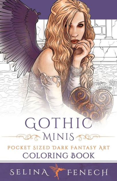 Barnes and Noble Fantasy Art Mini Adult Coloring Book