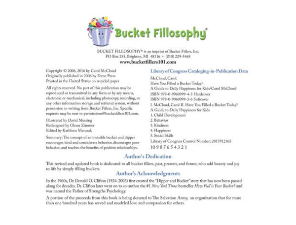 Have You Filled a Bucket Today?: A Guide to Daily Happiness for Kids