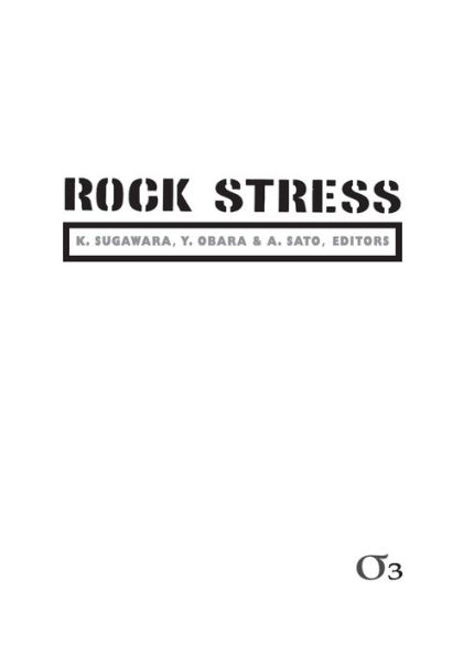 Rock Stress '03: Proceedings of the Third International Symposium on Rock Stress, Kumamoto, Japan, 4-6 November 2003