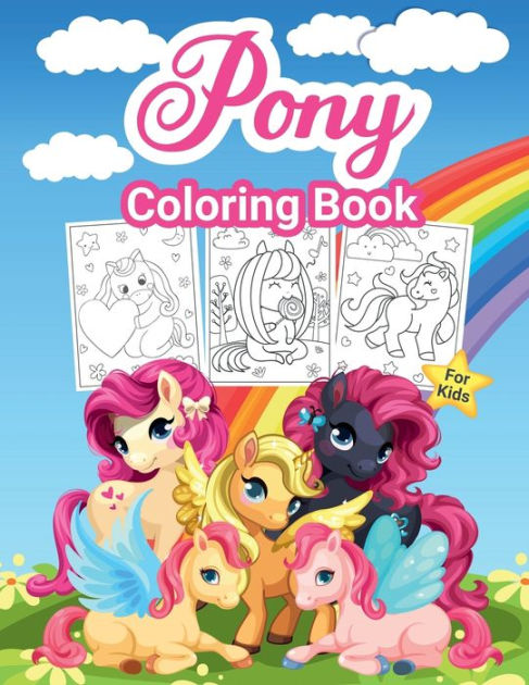 Barnes and Noble Horses Coloring Book For Kids: Horse and Pony