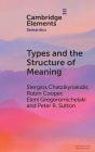 Types and the Structure of Meaning: Issues in Compositional and Lexical Semantics