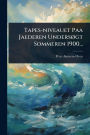 Tapes-niveauet Paa Jaederen Undersï¿½, gt Sommeren 1900...