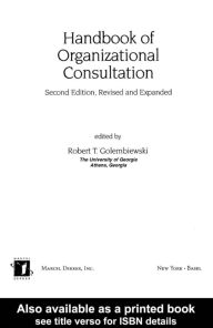 Title: Handbook of Organizational Consultation, Second Editon, Author: Robert Golembiewski