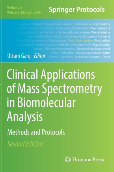 Clinical Applications of Mass Spectrometry in Biomolecular Analysis: Methods and Protocols