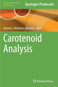 Title: Carotenoid Analysis, Author: Antonio J. Meléndez-Martínez