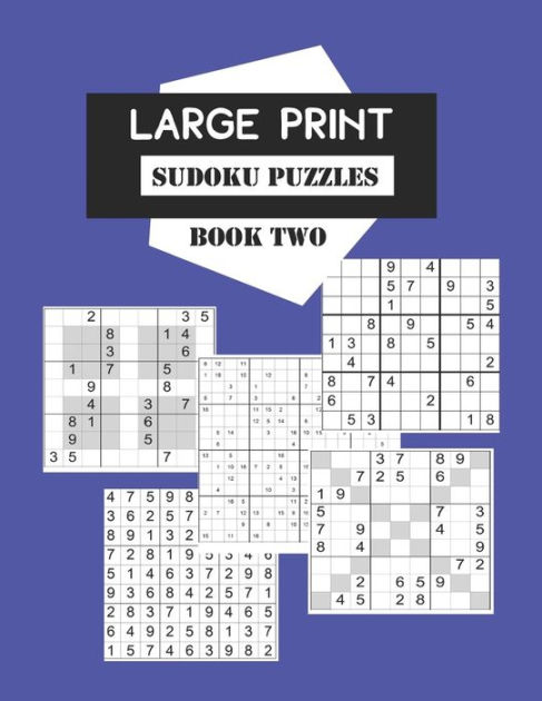 Large Print Sudoku Puzzles Book Two Selection Of 200 Games From