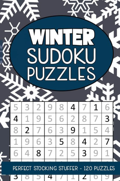 Winter Sudoku Puzzles: Seasonal Numbers Solve Activity Book for Kids and Adults