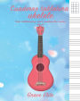 Cuaderno tablatura ukelele: Ocho tablaturas y cinco cuadrï¿½culas vacï¿½as (Azul)