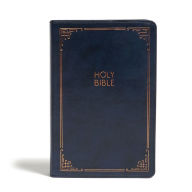 Title: CSB Large Print Personal Size Reference Bible, Navy LeatherTouch: Holy Bible, Author: CSB Bibles by Holman