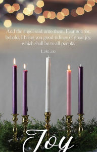 Title: Advent Bulletin: Joy (Package of 100): Luke 2:10 (KJV), Author: Broadman Church Supplies Staff