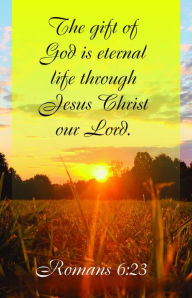 Title: General Worship Bulletin: The Gift (Package of 100): Romans 6:23 (KJV), Author: Broadman Church Supplies Staff