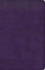 CSB Large Print Personal Size Reference Bible, Purple LeatherTouch