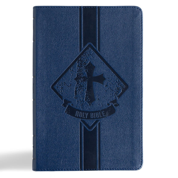 KJV Kids Bible, Thinline Edition, Navy LeatherTouch