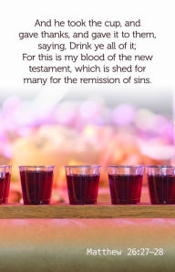 Title: Communion Bulletin: And As They Were Eating (Package of 100): Matthew 26:27-18 (KJV), Author: Broadman Church Supplies Staff